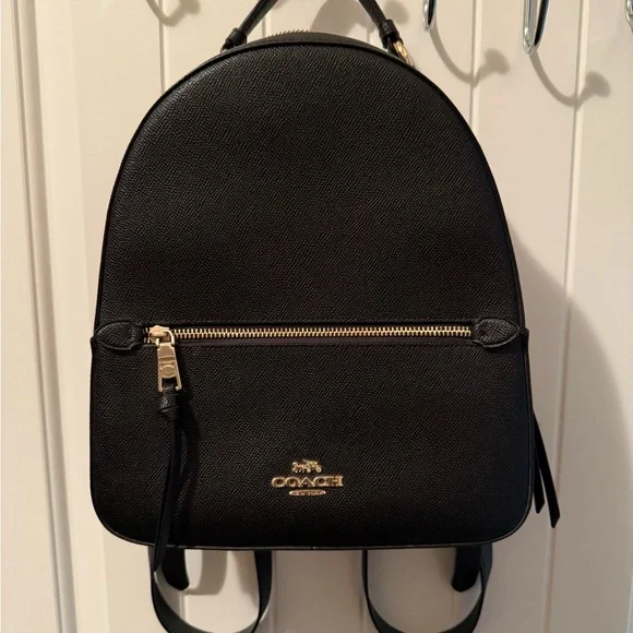 Coach | Bags | Coach Black Backpack With Gold Accents | Poshmark display picture 1